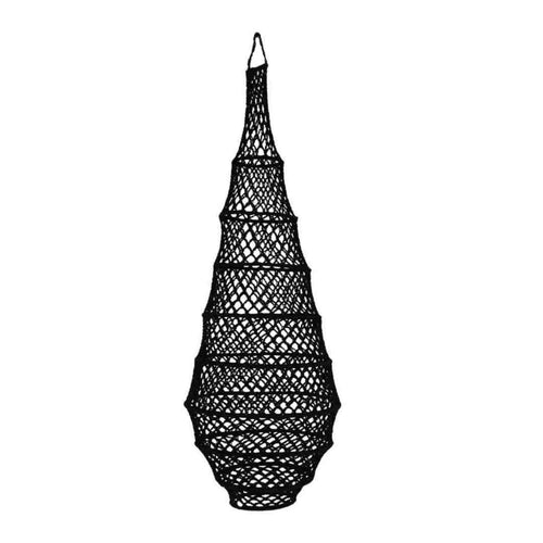 MÔMÉ Hanglamp Numa - zwart - viscose  - Ø 40 cm / H 110 cm - fishnet design - vtwonen shop