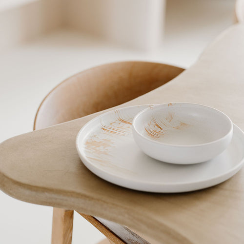 S|P Collection - Plat bord 21,5xH2cm desert Aquarel - Set van 4