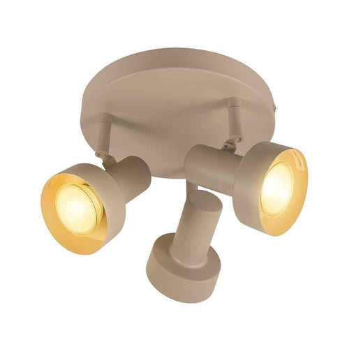 Freelight spot Lunata - 3 lichts - 20  x 15   cm - beige