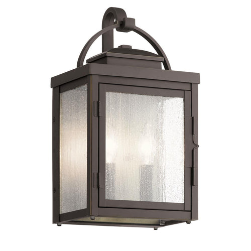 Elstead Kichler Carlson Outdoor Wandlantaarn Gewreven Brons, IP44