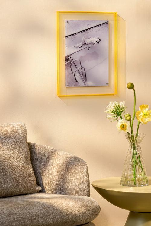 Mica Decorations Women Wanddecoratie - L40 x B3 x H50 cm - Acryl - Grijs