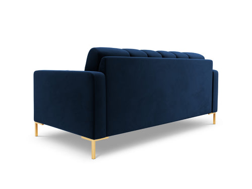 Cosmopolitan Design Bank Bali 2-zits, flueel, koningsblauw - 96x152x75cm