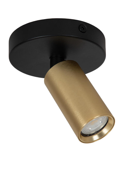 Lucide plafondspot RITMO - 1xGU10 (MR11) - Mat Goud / Messing - vtwonen shop