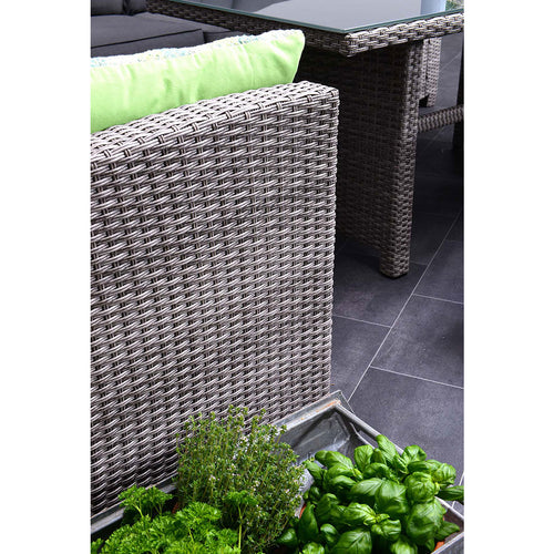 Blue bird lounge-diningset - 5-delig - links - grey - reflex black - vtwonen shop