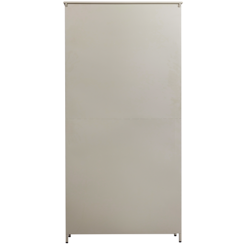 WOOOD 2-deurs vitrinekast XL Exhibit - Metaal - Zand - 200x99x44 - vtwonen shop