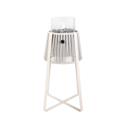 Cosi Fires - Cosiscoop Rope gaslantaarn - licht grijs - Ø44,5 x H 77 cm - vtwonen shop