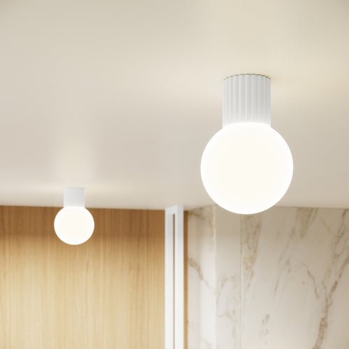 Sollux Lighting Wandlamp HALO wit IP44 - 12x17x12cm