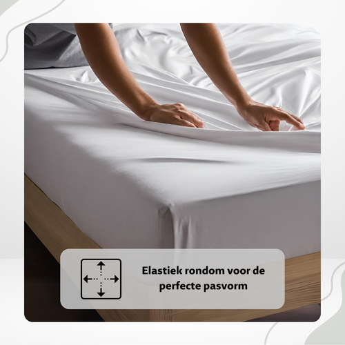 Ten Cate hoeslaken - 100% katoensatijn - 90x200 - wit
