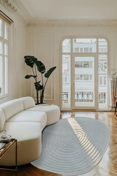 AFK Living vloerkleed Aeon - reliëfeffect - blauw - 200 x 290 cm - vtwonen shop