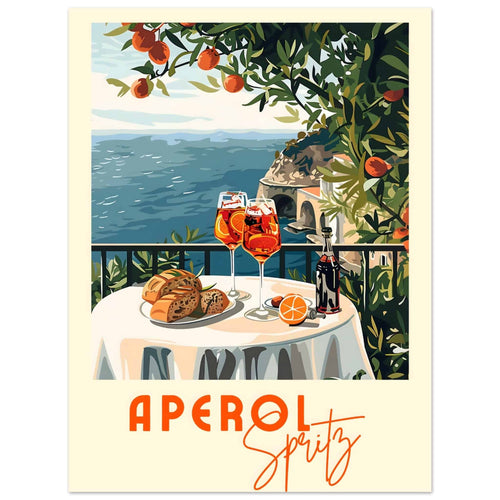 Artfulprints  Aperol Spritz - Cocktail with a view   poster 30x40 cm - vtwonen shop