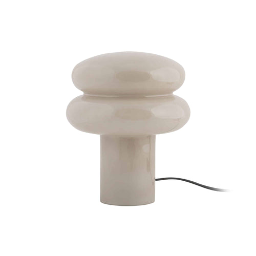Leitmotiv tafellamp Incesante Double Ring - grijs - Ø20cm