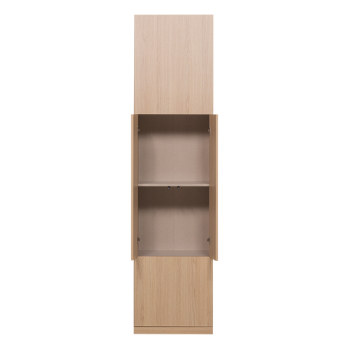 WOOOD smalle opbergkast Build - Eiken Fineer - Naturel - 215x54x41