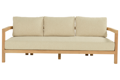 Hartman 3-Zits Loungebank Moira - Teak Naturel - 205x81x60cm - vtwonen shop