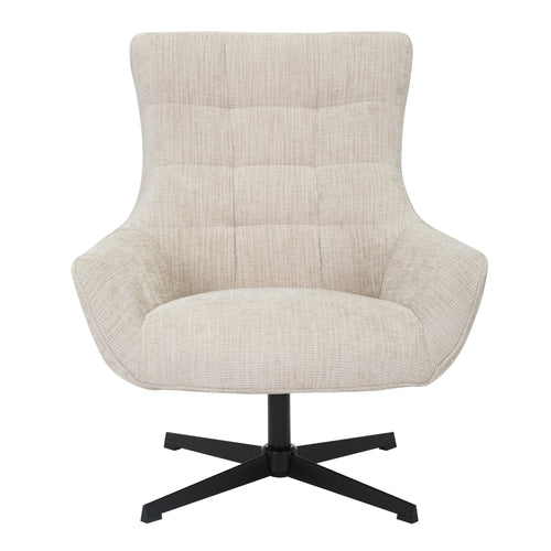 Livingfurn fauteuil Naomi Toffee - beige - stof - vtwonen shop