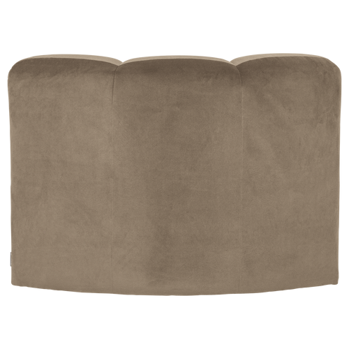 WOOOD eetbank hoek met rugleuning Mojo - Velvet - Khaki - 83x83x83