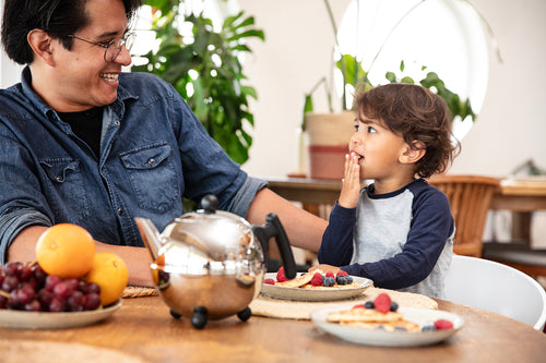 Bredemeijer - Duet® Bella Ronde – Dubbelwandige Theepot – 1,2 liter - RVS - Zwart beslag - vtwonen shop