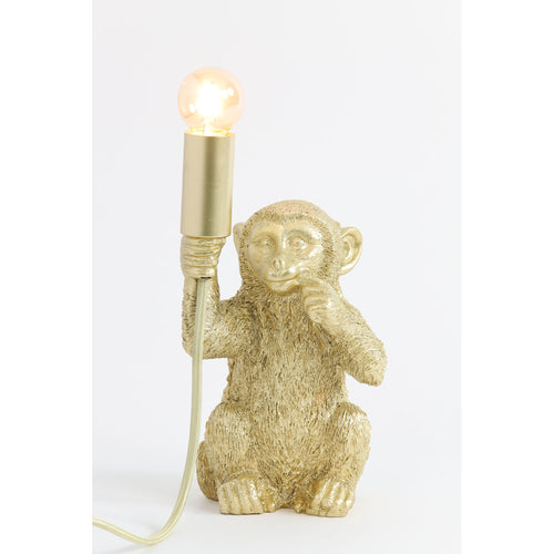 Light & Living tafellamp Monkey - goud - 13x12.5x23.5cm - vtwonen shop