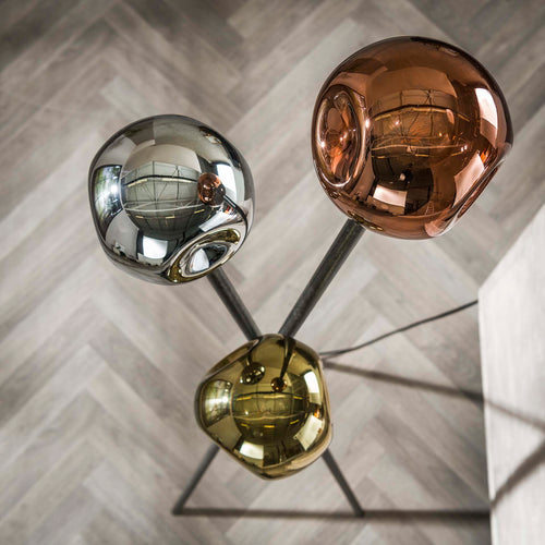 Giga Meubel Vloerlamp Molecule Mix - Multicolor - 3-Lichts - 45x45x169cm - vtwonen shop