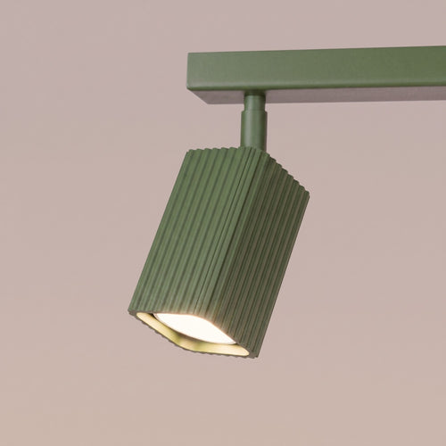 Sollux Lighting Plafondlamp RAYO 3L olijfgroen - 45x6x16,5cm