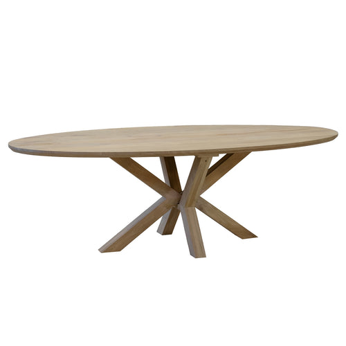 Giga Meubel Eettafel Onno - Ovaal - Mangohout - 300cm - vtwonen shop