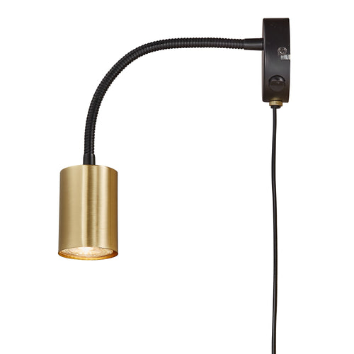 Nordlux Explore Flex Wandlamp - Ø5,5cm - GU10 - Messing