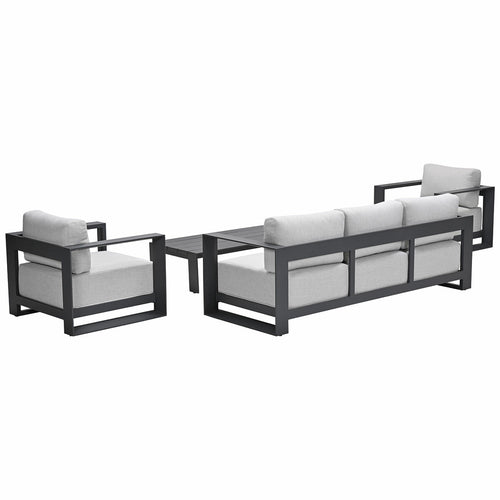 Garden Impressions loungeset Malakka valley sand 4-delig