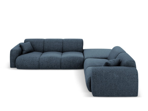 Cosmopolitan Design rechter hoekbank Nolio 4-zits, chenille, koningsblauw - 250x315x72cm
