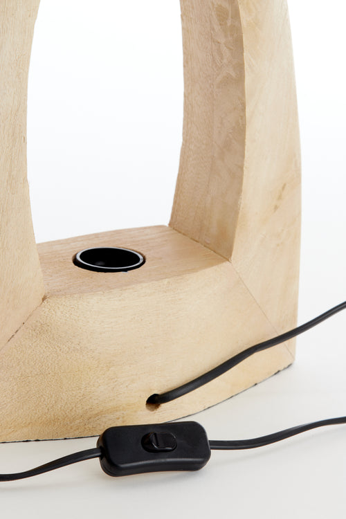 Light & Living tafellamp CARINI - bruin - 27x10x35cm