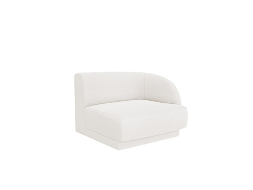Micadoni rechter module Miley boucle wit - 90x90x70cm