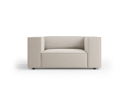 Cosmopolitan Design Fauteuil Arendal flueel, ecru - 102x124x70cm