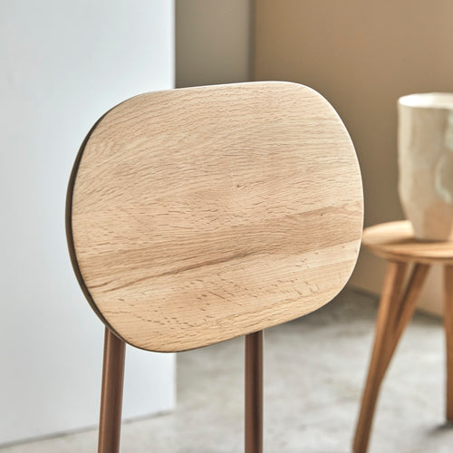 Tikamoon Eiken stoel in bruin - Bruin - vtwonen shop