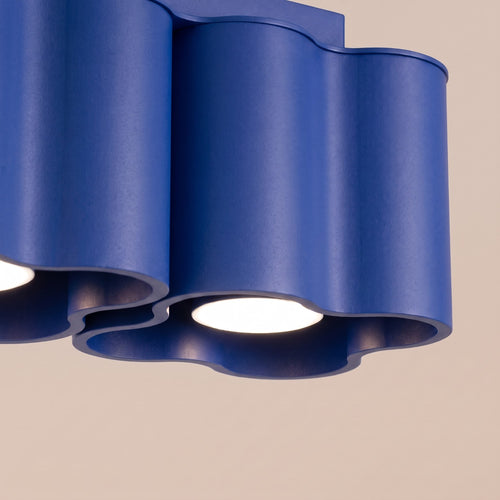Sollux Lighting Plafondlamp OVIO 2 ultramarijn GU10 - 24,5x12x12cm