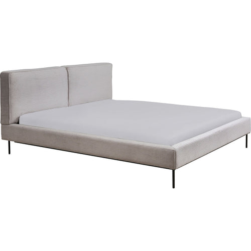 Kare Design Bed East Side Cord - grijs - 160x200cm - vtwonen shop
