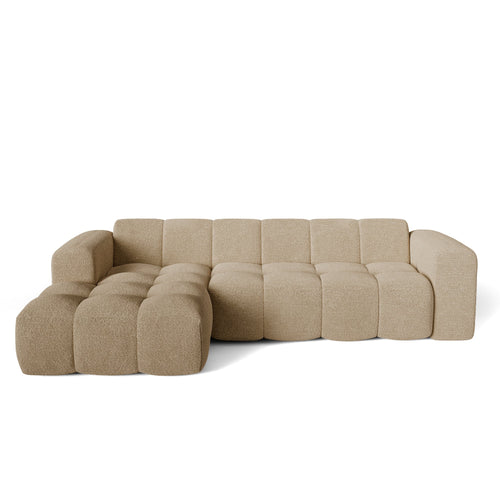 Premium Interiors - Linkerhoekbank BLOOM - bouclette mol 290cm