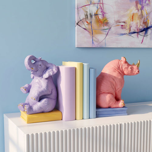 Kare Design Boekensteun olifant en neushoorn (2/Set)