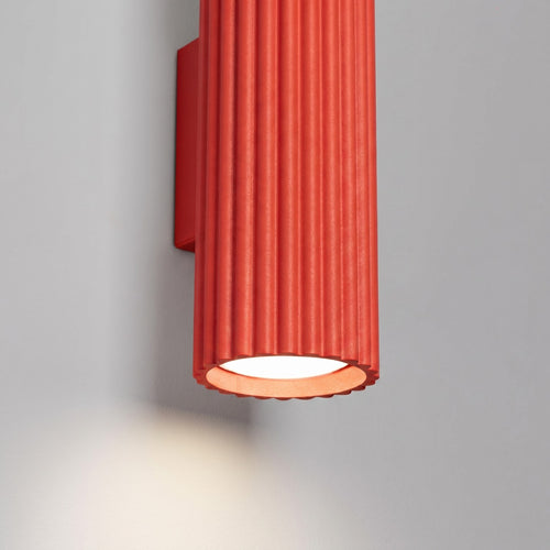 Sollux Lighting Wandlamp KARBON 20 rood - 6,5x8,5x20cm