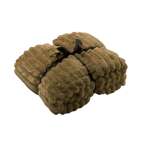 Dutch Decor - VOORDEELSET - 3-delig - Hazel & Ricky - 2 sierkussens 50x50 cm - 1 plaid 150x200 cm - groen - vtwonen shop