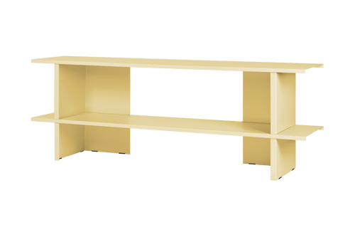 noo.ma Hes lage stellingkast 160 cm - Butter Yellow, metaal