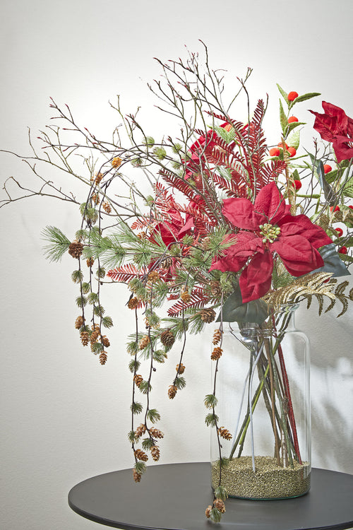 Mica Decorations Vienne Vaas - H44 x Ø25 cm - Gerecycled Glas - Transparant