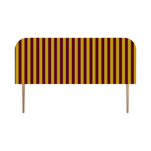Gestoffeerd fluwelen hoofdbord met strepen 160x97cm