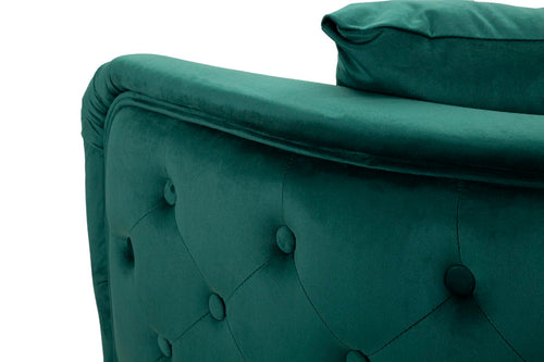 Mauro Ferretti bank - 127x74x73 cm - groen/goud