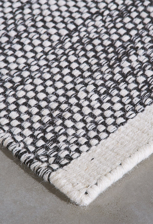 Laagpolig vloerkleed Matta Scandi Black White 200x300 cm