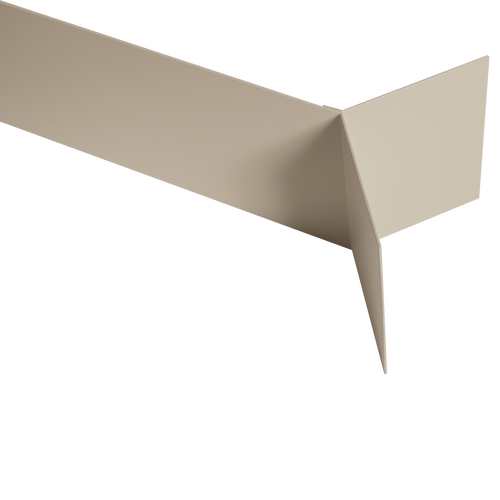WOOOD wandplanken Lorin - Metaal - Zand - Set Van 3 - 13x80x13