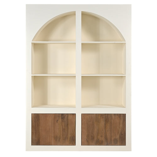 Giga Meubel Vakkenkast Miné - Beton Ciré - Beige - 150x38x210cm