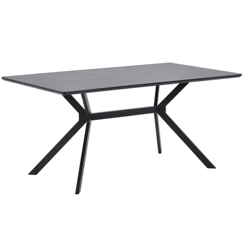 WOOOD eettafel Bruno - Mdf - Zwart - 160x90 - vtwonen shop