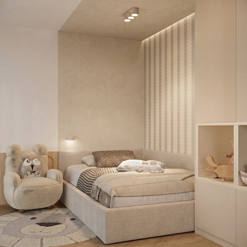 Sollux Lighting Wandlamp AURA beige Gx53 - 10x12x6cm