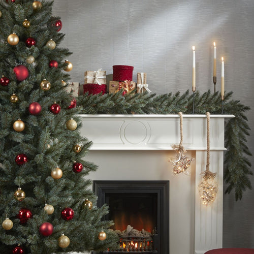 Triumph Tree Forest Frosted Guirlande - Kerstversiering voor Binnen Decoratie - Kerstslingers Klassiek Ronde Vorm - Guirlande met Naaldjes - 270 x Ø33