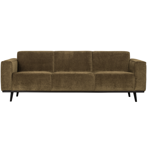 WOOOD 3-zits bank Statement - Rib - Rock - 77x230x93