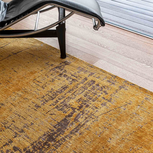 Louis De Poortere vloerkleed Liberty Gold - geel - 240x240cm - vtwonen shop