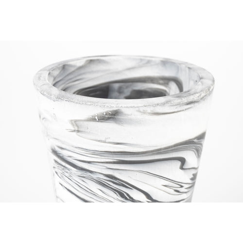 Zuiver Conic Vase M Black/White - Grijs - vtwonen shop